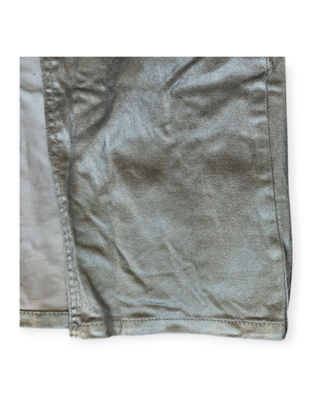 Pull & Bear Metallic silver long skirt slit front y2K - Picture 6 of 10